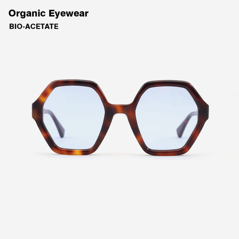 Arc Hexagon and Dimensional Acetate Unisex Sunglasses 22A8064